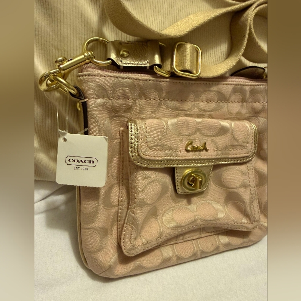 Authentic Coach Pink Crossbody Bag